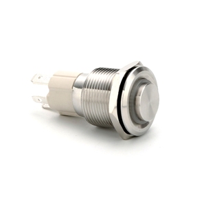 Hoge stroom 10A 19mm ring hoge kop momentane vergrendelende metalen drukknop aan/uit schakelaar moderne drukknop lichtschakelaar - Product Image 4