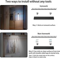 Lampe LED sans fil brevetée pour armoire, rechargeable, avec détecteur de mouvement PIR, éclairage de placard, certifiée anti-explosion, lampe de nuit pour la maison