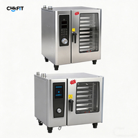 Four combiné commercial multifonction intelligent à vapeur et rôtissage de qualité supérieure pour cuisine centrale