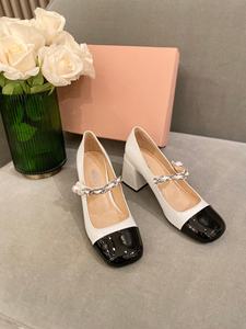 Tacones altos de lujo de marca original con punta abierta para primavera, nuevo estilo, material de cuero, multiusos, modelo para mujer, elegante - Product Image 2