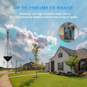 Antenne <span class=keywords><strong>TV</strong></span> numérique UHF à gain élevé pour Smart <span class=keywords><strong>TV</strong></span> 2025, intérieur/extérieur, câble de 3 m, grand nombre de chaînes stables, crochets inclus - Product Image 4