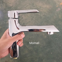 Robinet de lavabo Momali de luxe en laiton avec mitigeur et cartouche céramique, à un seul trou, pour salle de bain