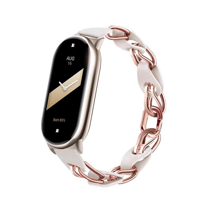 white and rose gold