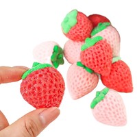 3D Aardbei Roze Suiker Marshmallow 100g Fruitige Smaak Cake Dessert Bakdecoratie Internetberoemdheid IJs Drink
