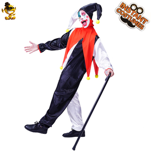 Combinaison de <span class=keywords><strong>clown</strong></span> drôle pour adulte avec chapeau Halloween Party Cosplay Costume de <span class=keywords><strong>clown</strong></span> drôle pour homme - Product Image 4