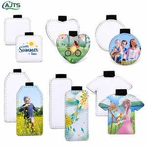 Porte-clés en cuir CASTA par sublimation, porte-clés vierge en PU personnalisé avec photo en forme de cœur, impression par transfert thermique, cadeaux de Saint-Valentin et de mariage - Product Image 1