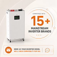 Boîtier de batterie de stockage d'énergie solaire Lifepo4 Europe Stock Vertical JK V19 BMS 2A Active Balance 280Ah 48V avec roues Kits DIY