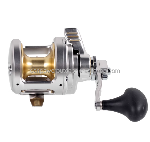 Shimano Talica A Two-Speed Lever Drag Fishing Reel - Infinity Drive, Cross Carbon Drag, HAGANE Body