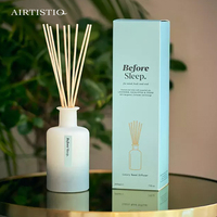 Diffuseur de roseaux de luxe personnalisé, étiquette privée, diffuseur d'huile essentielle florale populaire, bouteille diffuseur de roseaux