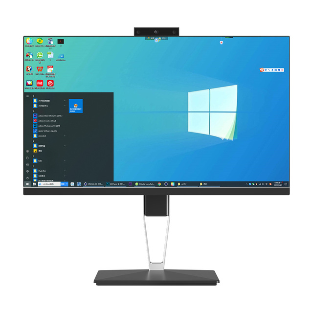 Full Set Desktop Computer Aio 24inch Core I5 8g Ram 256gb Ssd All-in-one Pc Personal Barebone Gaming Computers All in One