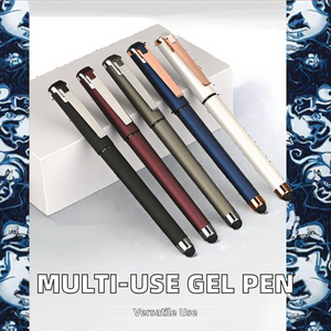 Geperonaliseerde blauwe gelpen voor zakelijke vergaderingen, handtekening, 0,7 mm, multifunctioneel touchscreen, reclame, plastic balpen met logo - Product Image 2