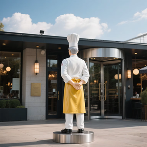 Escultura de <span class=keywords><strong>Cocinero</strong></span> de Resina para Decoración de Restaurante Personalizada, Estatua de Chef de Fibra de Vidrio de Tamaño Real en Venta - Product Image 5