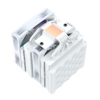 FEZCOOL AL660 Pendingin Udara CPU Dual-Tower Kipas PWM Rendah Kebisingan 1700/AM4/AM5 ARGB Bantalan Cairan Tembaga-aluminium Bonding ARGB