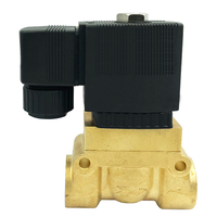 Vanne en laiton à 2 voies, haute pression 35 bars, haute température 150°C, type guide 5404-08, joint PTFE