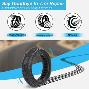 8.5 Inch Honeycomb Tyre Tubeless Solid Wheel For Electric Scooter Cityneye M365 /Pro 8 1/2 2 Rubber Tire Spare Parts