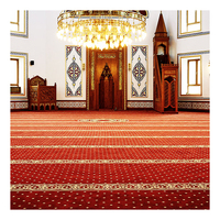 Tapis de Prière Musulman à Effet Visuel 3D, Teint en Profondeur pour Mosquée et Masjid