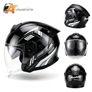 หมวกกันน็อคมอเตอร์ไซค์แบบเปิดหน้า DOT Flip Dual Visor รุ่นใหม่ น้ำหนักเบา ผลิตจากวัสดุ ABS แบบโมดูลาร์ เหมาะสำหรับขับขี่ทุกเพศทุกวัย ใช้ได้ทุกฤดู พร้อมโฟม - Product Image 1