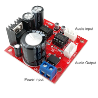Papan Preamplifier NE5532 ganda AC5-16V DC6-24V modul Amplifier daya tunggal modul Preamplifier mikrofon papan Amp Op Audio