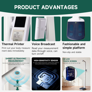 Báscula Ultrasónica para Medir Altura, <span class=keywords><strong>Peso</strong></span> e IMC, en Oferta, con Plástico ABS - Product Image 3