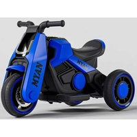 Mini Motocicleta Eléctrica para Niños, Motocicleta de Tres Ruedas con Música y Efecto de Humo Trasero