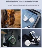 Traceur intelligent pour clés, bagages, animaux de compagnie, compatible iOS, avec suivi mondial et fonction de localisation de clés
