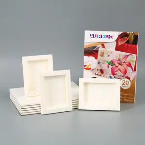 휴대용 DIY 낙서 그림 혼합 매체를 위한 handmade 수채화 단단한 종이 액자 마분지 화포 패널