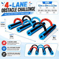 Parcours d'obstacles gonflable commercial NBINFLATABLE en PVC 5k avec une capacité de 50 à 200 personnes pour les événements sportifs en plein air et les activités familiales