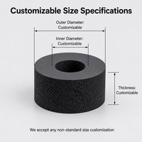Anneau en mousse de silicone sur mesure, joint en éponge haute élasticité, amortisseur antichoc pour pièces d'équipements industriels