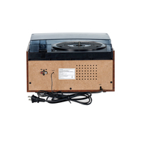 Tocadiscos de Vinilo 9 en 1 con USB, CD, Radio AM/FM, Bluetooth y Altavoces, Precio al por Mayor