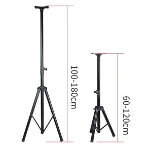 <span class=keywords><strong>Pieds</strong></span> capuchonnés réglables portables pliants Support de scène audio au sol Haut-parleur Long Support de trépied court - Product Image 2