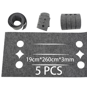 Lot de 5 bandes décoratives en feutre pour clôture extérieure, écran d'intimité, couverture pare-soleil pour clôture grillagée, clôture en bois, jardin et cour - Product Image 1