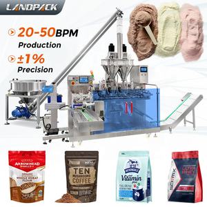 Machine de remplissage et de scellage de sachets à fermeture éclair pour compléments alimentaires en poudre de lait - Product Image 1