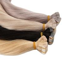 批发双拉彩色印度雷米100%真人发接发带10A/12A级丝滑直发波浪10-30英寸 - Product Image 2
