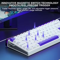 Aula Hero84 HE Magnetic Switch Keyboard Rapid Trigger 8K Polling Rate Full RGB Backlit PBT Keycaps for Competitive Game