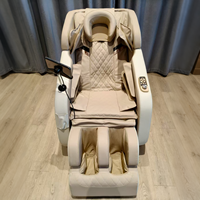 Fauteuil de massage intelligent à gravité zéro en cuir PU avec airbag, chaleur et 8 rouleaux SL Track, pour usage domestique et commercial, certifié CE