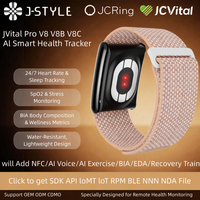 JCVital V8 V8B V8C SDK API OEM ODM Bracelet Intelligent de Suivi de Santé avec Analyse des Données, Apprentissage Profond et Outils d'Insight, Vente en Gros CE FCC Rohs