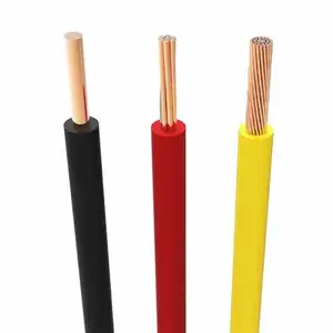 Harga grosir kabel listrik terjalin untuk kawat rumah PVC tembaga inti tunggal 0.75mm 1.5mm 2.5mm 4mm 16mm 35mm 50mm