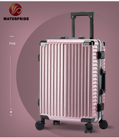 Waterpride 20in/24in Unisex Spinner Valiz Seti, 360 Derece Döner Tekerlekler, ABS+PC Malzeme, Kilit Dahil