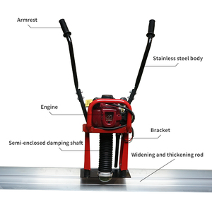 Niveleur de chaussée à essence 4-18m personnalisé outils de chape <span class=keywords><strong>Machine</strong></span> de nivellement de sol en béton chape vibrante en béton - Product Image 3