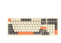 Clavier de Jeu Mécanique Russe Filaire Personnalisé avec Rétroéclairage LED RGB, Commutateurs Rouges, pour PC et Ordinateur