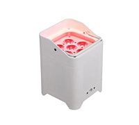 Projecteur PAR LED sans fil 18W RGBWAUV 6-en-1 pour discothèque, DJ, DMX, à batterie, pour fêtes et mariages