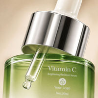 Serum Pencerah Vitamin C 30ml Botol Pipet Esens Wajah Logo Kustom Perawatan Kulit Wanita Perawatan Wajah