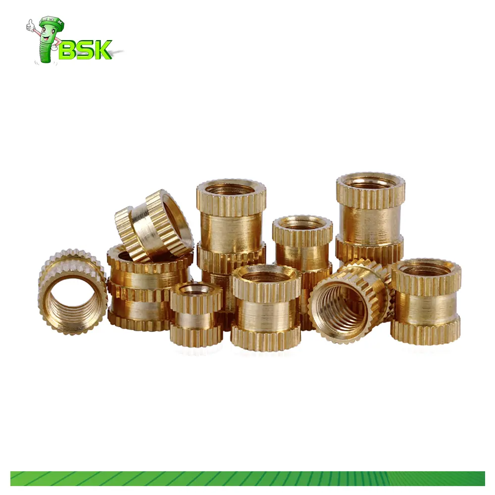 Obm Knurled Thread Inserts Insert Nuts Hexagon Nut Cover Direct Fact Knurled Plastic M2 M3 M4 M5 M6 M8 4-40 1/4-20 ISO Plain