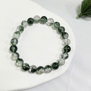 Bracelet en pierre naturelle avec perles de verre colorées, transformable, prêt à être expédié, en stock, support après-vente - Product Image 2