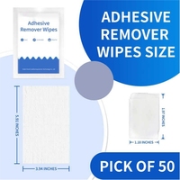 Lingettes dissolvant d'adhésif personnalisées en gros emballage individuel tampons dissolvant d'adhésif respectueux de la peau