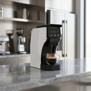 Machine à café à capsules entièrement automatique, réservoir d'eau de 1,5 L, corps en plastique, affichage en anglais, usage domestique - Product Image 4