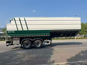 รถบรรทุกถังบรรจุอาหารสัตว์ปีกแบบสกรูขนาด 28 ลูกบาศก์เมตร ขับเคลื่อน 4x2 พร้อมรถพ่วงขนส่งเมล็ดพืช รถบรรทุกขนส่งอาหารสัตว์ปีกแบบใหม่เอี่ยม - Product Image 5