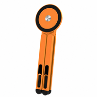 Support Téléphone Magnétique en Alliage d'Aluminium Portable Rotation 360 Trépied Pliable Holder pour Tablette PC Portable Suppo