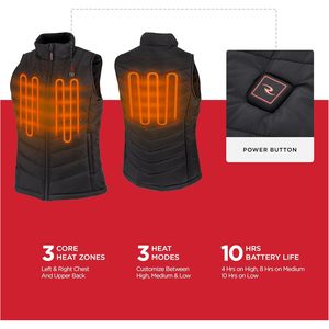 Chaleco Acolchado Térmico Personalizado para Mujer, Modelo Rhg V201, Aislado para Senderismo y Deportes al Aire Libre - Product Image 3