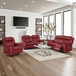 Comfortable Reclining European Sectional <b>Sofa</b> Set with Air Leather Eco-Friendly Durable Modular Design - Product Image 1